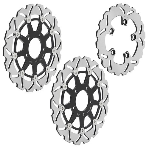 Wavy front rear brake discs - wavy,