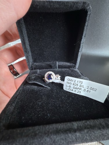 5mm round created sapphire and - round,