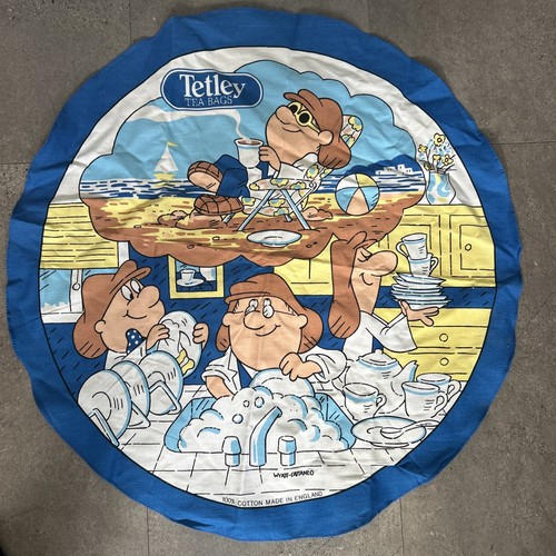 Tetley round tea towel - round, towel/tetley
