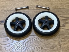 BUGABOO  BEE 3 PAIR  BACK  WHEELS WHITE CAPS