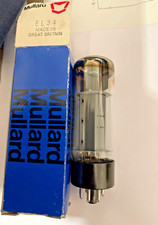 Mullard EL34 Pentode Valve Tube XF4 BBC4 Tested Good Made in England