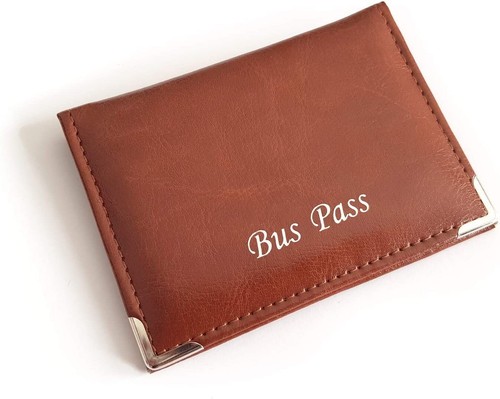 Vegan leather bus pass - bus,