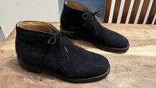 Church's Jockey Mens Blue Suede Leather Chukka Boots Crepe Sole UK6 F RRP £700+