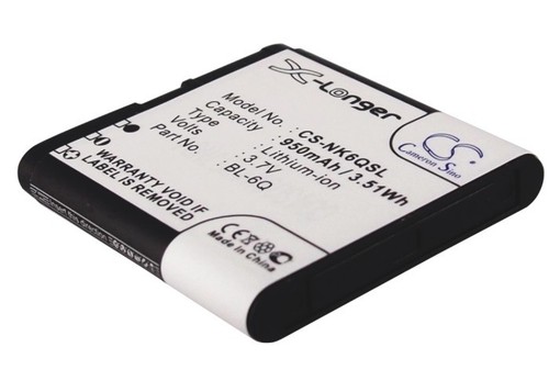 Ion battery for nokia 6700 - battery,