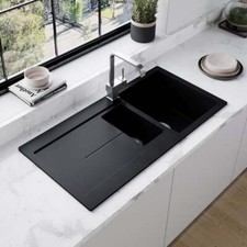 Astini Quadro 1.5 Bowl Reversible Composite Granite Kitchen Sink & Waste