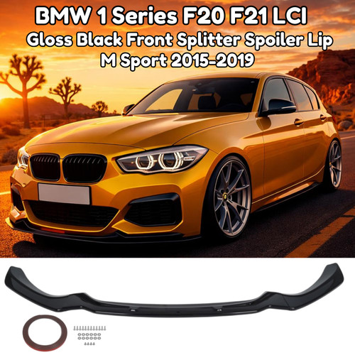 Front lip splitter - lip, black