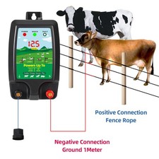 Electric Fence Energiser 12v Powered 1.5J 10km Horse Fencing Kit 12KV