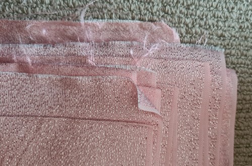 Vintage 1970s pink fabric with