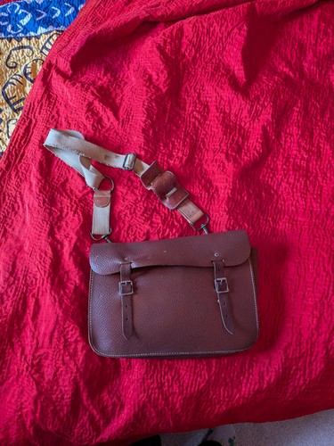 Original vintage brown leather - vintage,