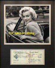 marilyn monroe rare photo and 1948 autograth pre print