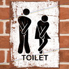 TOILET Funny Metal Signs Wall