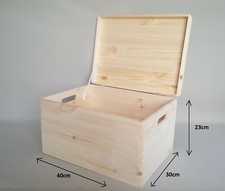 Large Storage Wooden Box Trunk