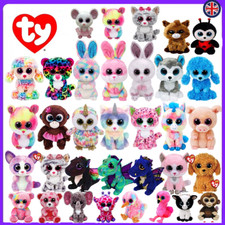 TY Beanie Boos 6"/10" TY Boo Plush Teddy Animal Unicorn- Lion Cat Owl Plushies