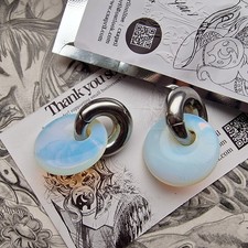Opalite Gauges Ear Weights Ear