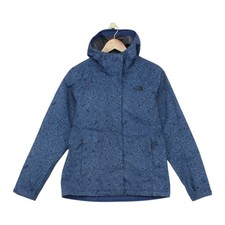 North Face Dryvent Jacket Womens Size S Blue Patterned Lightweight Rain Coat