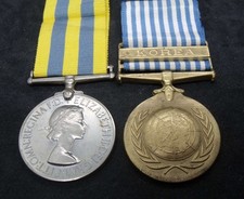 British Korea / Korean War & United Nations medal pair, 22418940 PTE  F C ALLEN