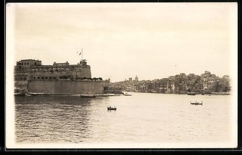 Postcard malta panorama - postcard, of