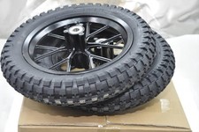 Return BLACK 47cc 49cc MINI MOTO DIRT BIKE WHEELS SET WITH TYRES (12.5 x 2.75)