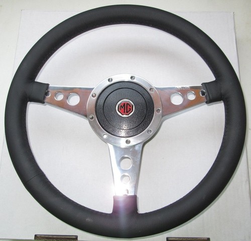 New leather steering wheel - new,