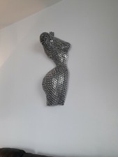 Female Metal Wall Art Torso Sculpture unique hand crafted