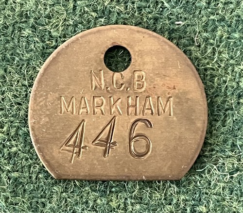 Ncb markham colliery pit - colliery, brass
