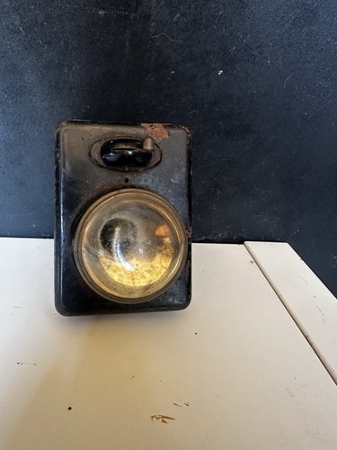 Vintage carbide bicycle lamp