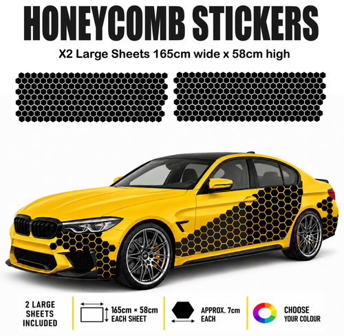 Honeycomb car decals stickers - honeycomb,