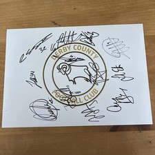 Derby County Hand Signed Autographs A4