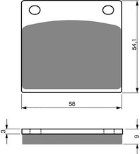 Brake Disc Pads Rear R/H Goldfren for 1979 Kawasaki (K)Z 1000 ST (E1 Shaft)