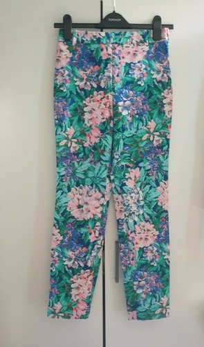 Zara green and pink floral - zara,