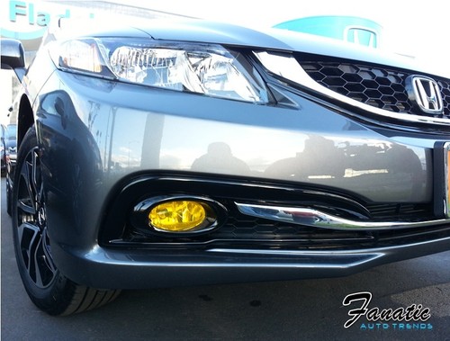 Civic sedan yellow fog - civic,