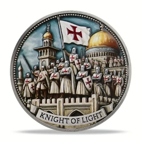 Knights templar crusader coin - knights,