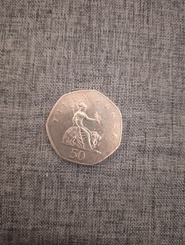 1983 50p fifty - fifty, pence