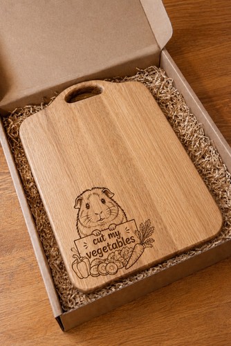 Cute guinea pig solid oak - guinea,