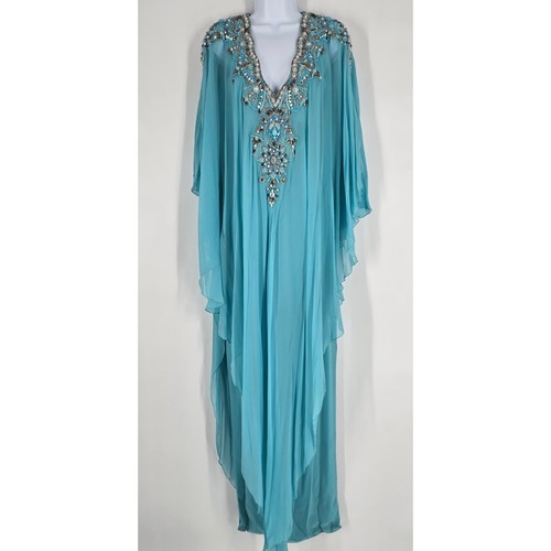 Marchesa couture aqua blue - couture,