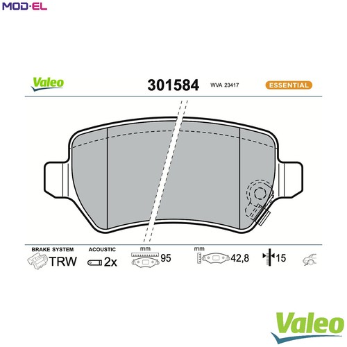 Brake pad set disc - set,