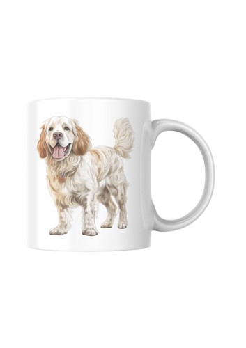 Clumber spaniel dog mug - dog, mug,