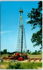 Postcard - Oil Drilling Rig