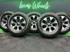 Jeep Wrangler Overland 18”  Diamond Cut Alloy Wheels X5 7mm+ Bridgestone H/T’s!