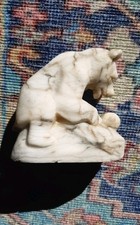 Marble Carved Brown Bear