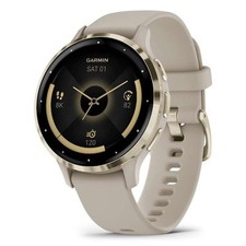 Garmin Venu 3s Music GPS Smartwatch Activity Monitor Watch - French Grey Gold