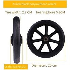 1Pc 6/7/8 Inch Heavy Duty Wheelchair Replacement Front Wheel Smooth Caster Wheel