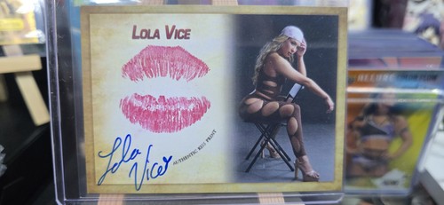Lola vice signed - signed, card