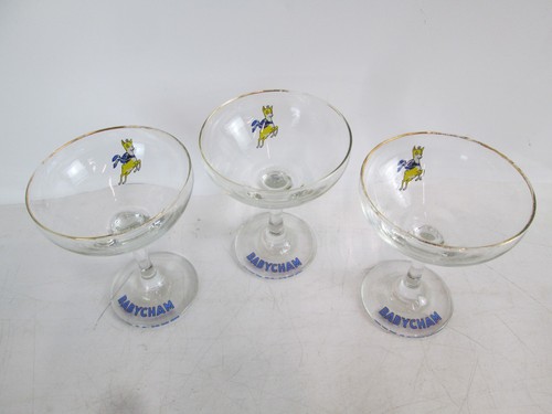 Babycham cocktail glasses set - babycham,