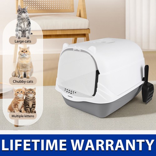 Cat litter tray - litter, hooded