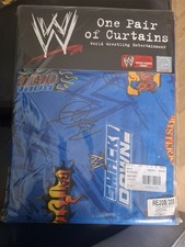 WWE wrestling Smack Down Vintage curtains Official licensed. rare