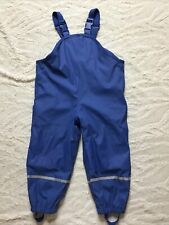 Lupilu Kids Blue Waterproof Trousers Dungerees Puddlesuit Trousers Age 2-4 Years