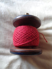 Genuine Vintage Wooden Wool Mill Spool Bobbin (Converted to Twine String Holder)