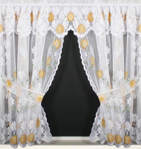 Gold daisy floral - gold, net