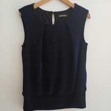 Size black blue sleeveless - size, 10